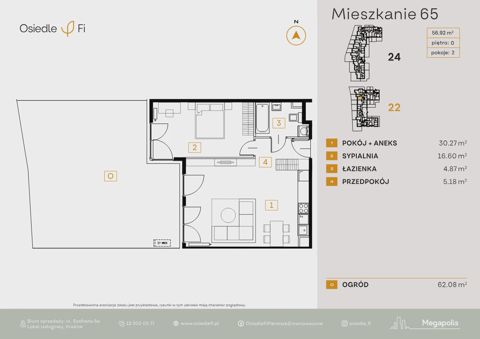 Plan 2 pok. 57m²