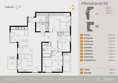 Plan 4 pok. 108m²