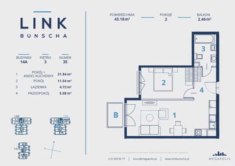 Plan 2 pok. 43m²