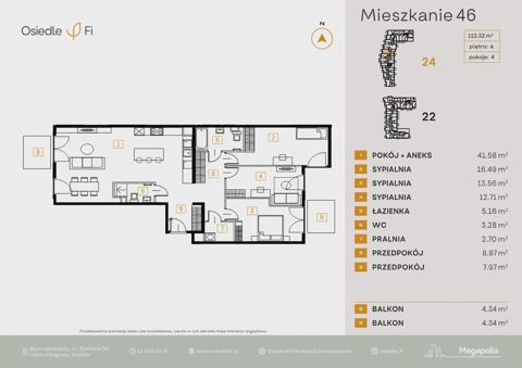 Plan 4 pok. 112m²