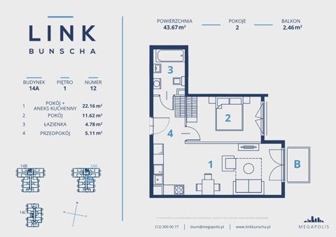 Plan 2 pok. 44m²