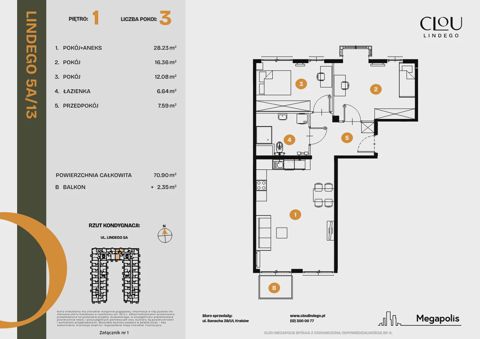 Plan 3 pok. 71m²