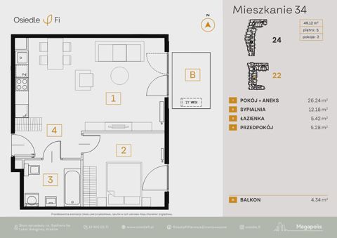 Plan 2 pok. 49m²