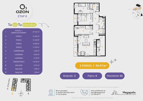 Plan 5 pok. 100m²