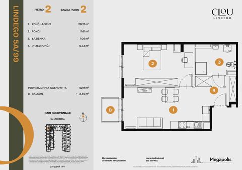Plan 2 pok. 52m²