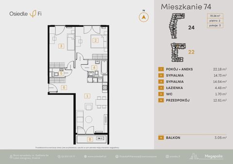 Plan 3 pok. 70m²