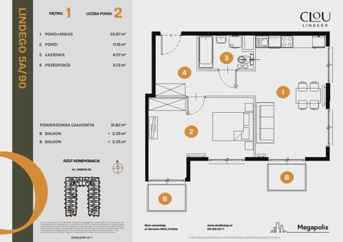 Plan 2 pok. 52m²