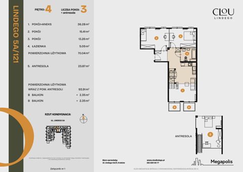 Plan 3 pok. 70m²