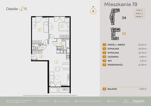 Plan 3 pok. 71m²