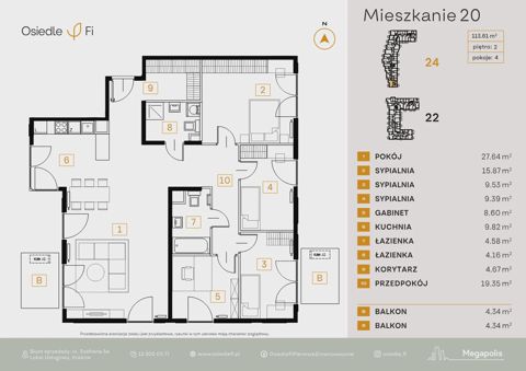 Plan 4 pok. 114m²