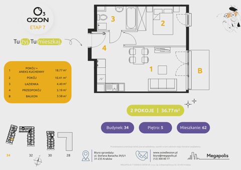Plan 2 pok. 37m²