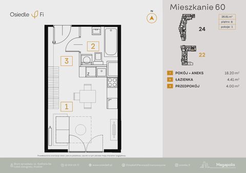 Plan 1 pok. 27m²