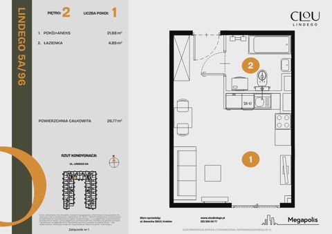 Plan 1 pok. 27m²