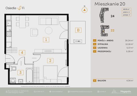 Plan 2 pok. 49m²