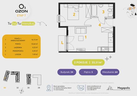 Plan 2 pok. 35m²