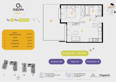 Plan 2 pok. 35m²
