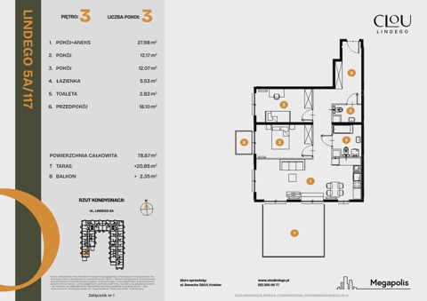 Plan 3 pok. 79m²