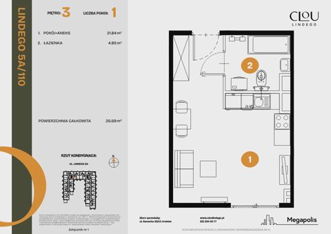 Plan 1 pok. 27m²