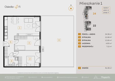 Plan 3 pok. 62m²