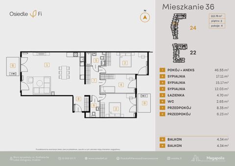 Plan 4 pok. 113m²