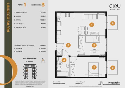Plan 3 pok. 56m²