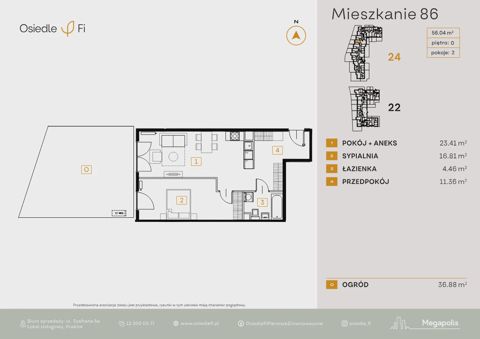 Plan 2 pok. 56m²