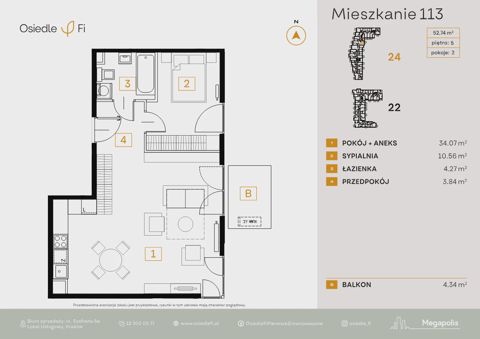Plan 2 pok. 53m²