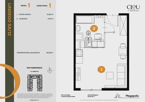 Plan 1 pok. 27m²