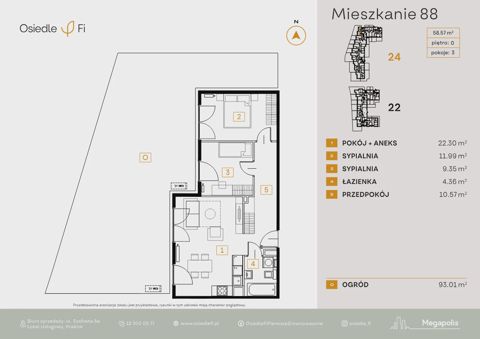 Plan 3 pok. 59m²