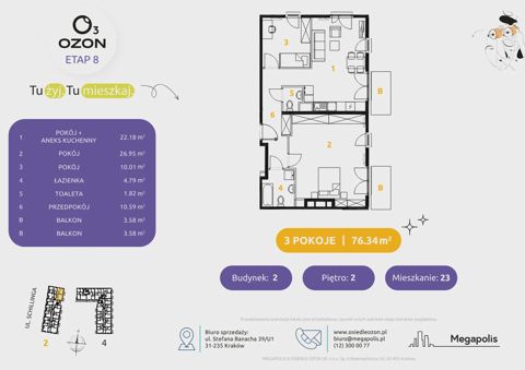Plan 4 pok. 76m²