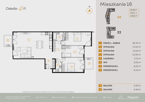 Plan 4 pok. 113m²