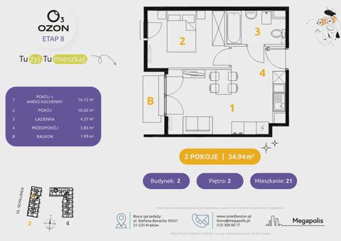 Plan 2 pok. 35m²
