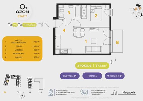 Plan 2 pok. 38m²