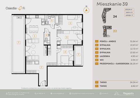 Plan 4 pok. 105m²