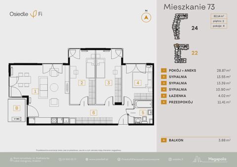 Plan 4 pok. 82m²