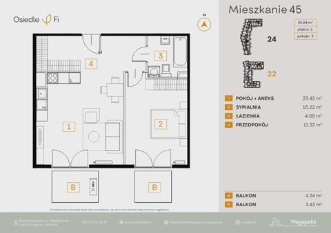 Plan 2 pok. 56m²