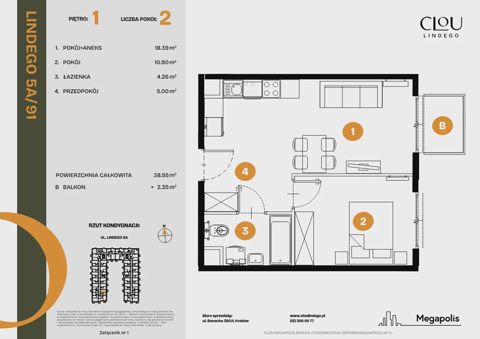 Plan 2 pok. 39m²
