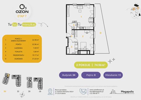 Plan 2 pok. 75m²