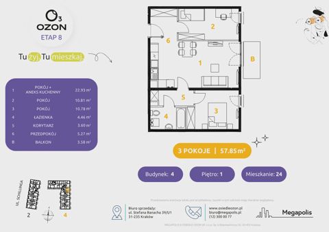 Plan 3 pok. 58m²