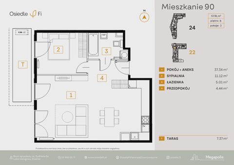 Plan 2 pok. 58m²
