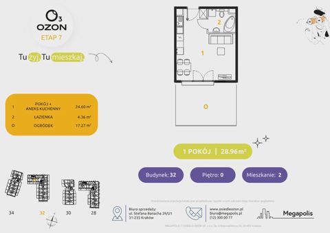 Plan 1 pok. 29m²