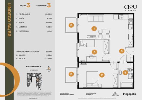 Plan 3 pok. 59m²