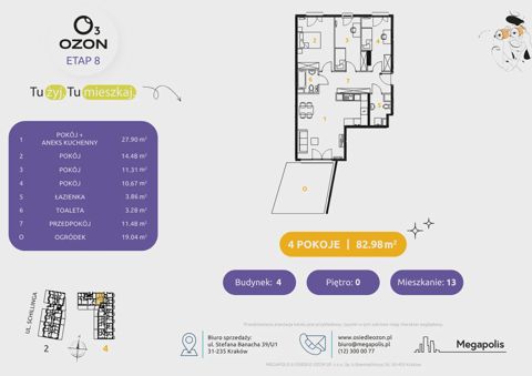 Plan 4 pok. 83m²