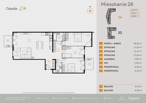 Plan 4 pok. 113m²