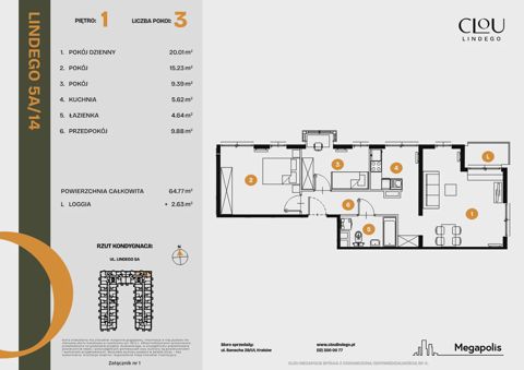Plan 3 pok. 65m²