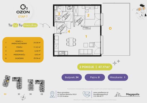 Plan 2 pok. 47m²