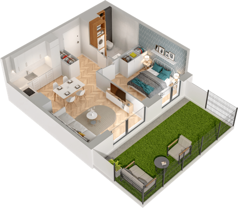 Plan 2 pok. 38m²