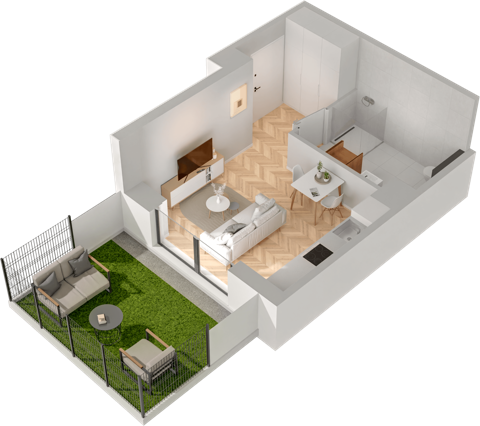 Plan 1 pok. 26m²