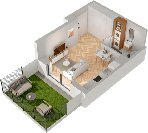 Plan 1 pok. 26m²