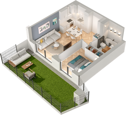 Plan 2 pok. 36m²
